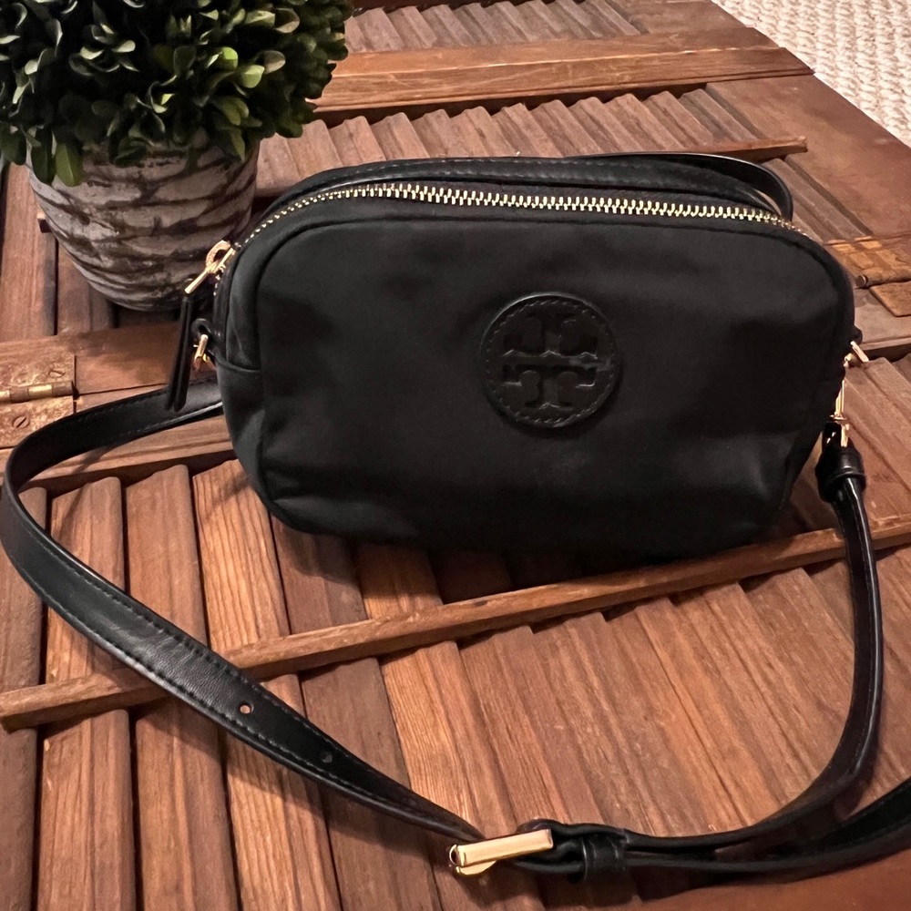 Tory Burch Miller Nylon Crossbody Black